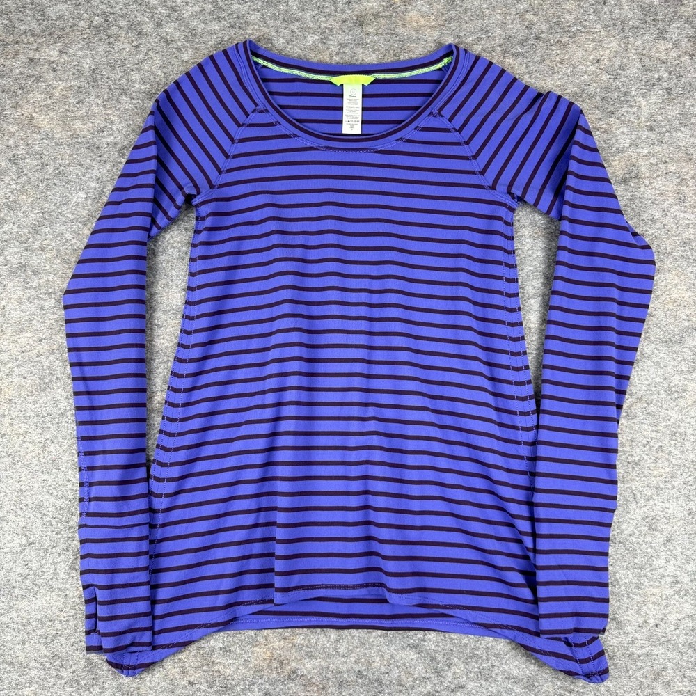 Ivivva T-Shirt Tee Striped Nylon Stretch Girls 12